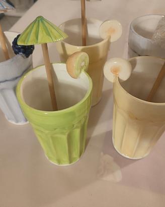 Bicchieri ceramica 