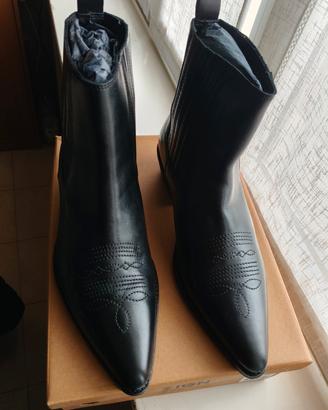 stivaletti uomo vera pelle n43