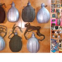 Borracce e accessori militari vintage, e altro