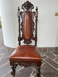Sedia Trono in legno