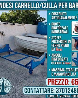 Carrello /  Culla per barca fino a 1500 kg