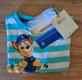 Maglietta bimbo a righe Paw Patrol 