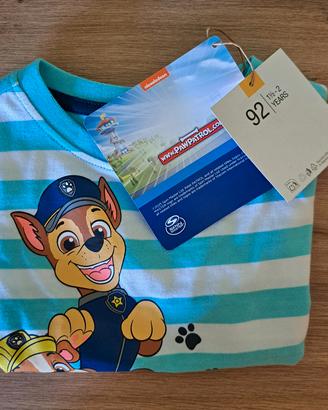 Maglietta bimbo a righe Paw Patrol 
