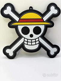 Wall Art Teschio One Piece Stampa 3D Multicolore