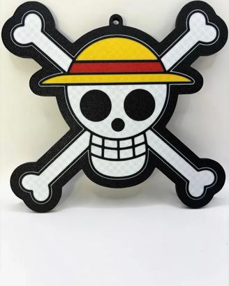 Wall Art Teschio One Piece Stampa 3D Multicolore