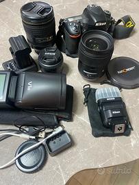Corredo Nikon D750 ( 3 Lenti + 3 batterie +2flash)
