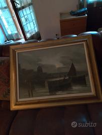 Quadro con vista mare 