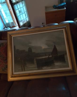 Quadro con vista mare 