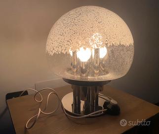 Lampada Tavolo Vintage Anni 70 Space Age 3 Luci