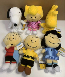 Peluche Peanuts Coop 2004 serie completa 6 persona