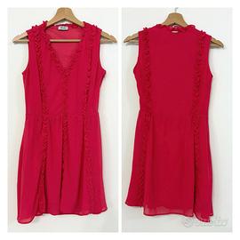 LIU JO Vestito abito fucsia ruches