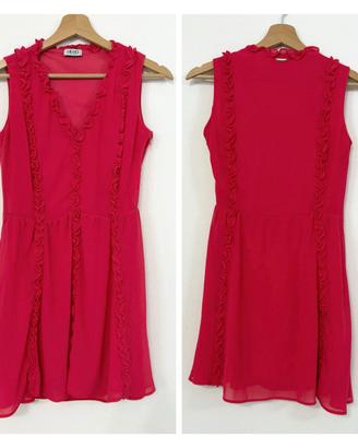 LIU JO Vestito abito fucsia ruches