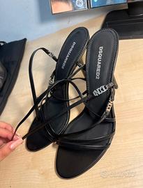 tacchi dsquared2 neri donna