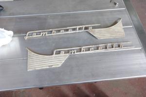 Fregio laterale lambretta d'epoca