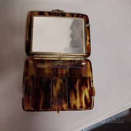 Raro Vanity Case Vintage anni '40 - Effetto Tartar