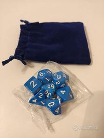 Set dadi blu