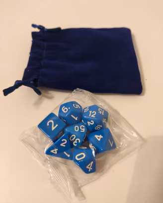 Set dadi blu