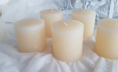 Candele 7x7cm avorio