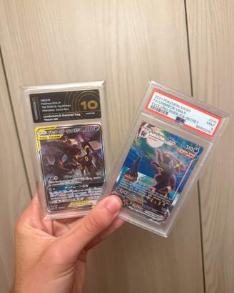 Umbreon vmax psa 9 e umbreon e darkray gx alleati