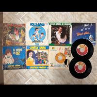 Lotto 45 giri cartoni animati Anni 80/90 - 9 pezzi