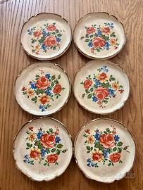 Sottobicchieri floreali vintage