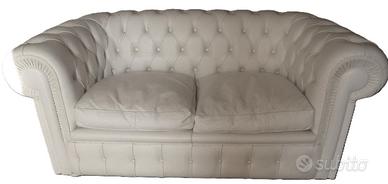 Divano Chesterfield in Vera Pelle