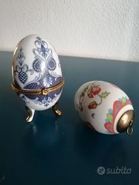 Uova ceramica decorate