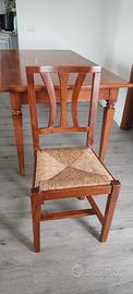 set tavolo + 6 sedie + 2 prolunghe