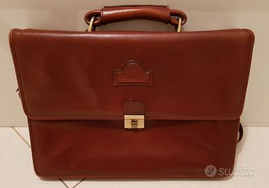 CARTELLA–BORSA LAVORO ARTIGIANALE PELLE HIDECRAFT