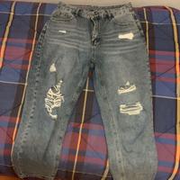 jeans donna con strappi- taglia L