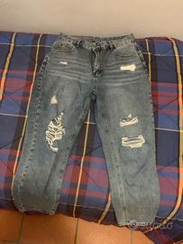 jeans donna con strappi- taglia L