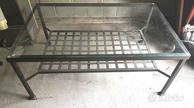 Tavolini Ikea vetro e metallo due misure 