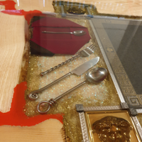 Tavolo in resina artigianale