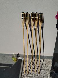 torce di citronella in bambu