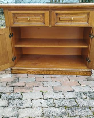 credenza in legno castagno
