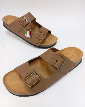 ciabatte uomo in vera pelle Nabuk 44