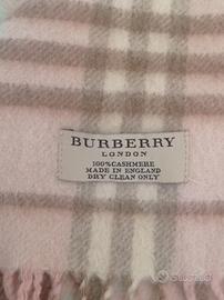 Sciarpa burberry cashmere outlet rosa