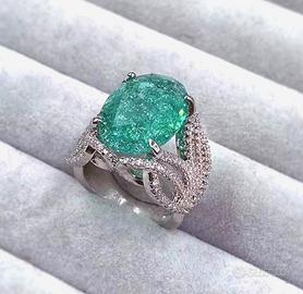 Anello in argento con tormalina per donna