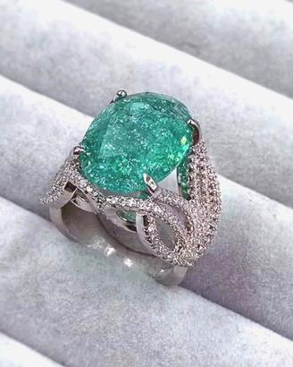Anello in argento con tormalina per donna