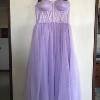 Abito in tulle, color  lilla, per ragazza.