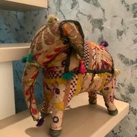 Elefante stile Raj vintage in cotone imbottito