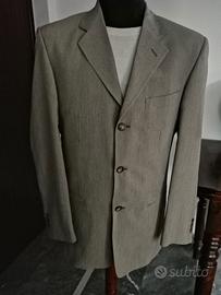 Giacca ragazzo beige rigato