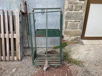 Carrello portabombole per saldatrice