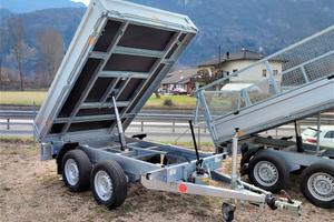 Carrello rimorchio auto ribaltabile doppio asse