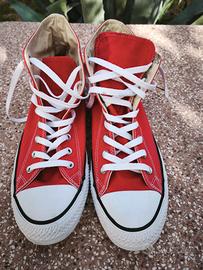 Converse All Star Rosse Alte Tg 45 NUOVE