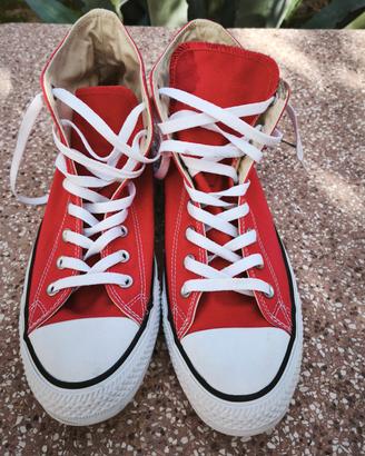 Converse All Star Rosse Alte Tg 45 NUOVE