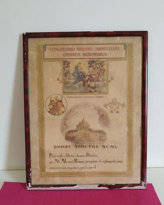 Attestato Commemorativo Anno Santo 1950