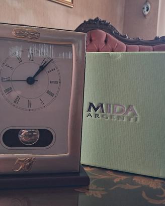 orologio da tavolo in argento