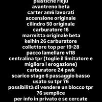 Ricambi am6 beta/rieju