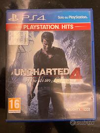 videogioco ps4 UNCHARTED 4 fine di un ladro